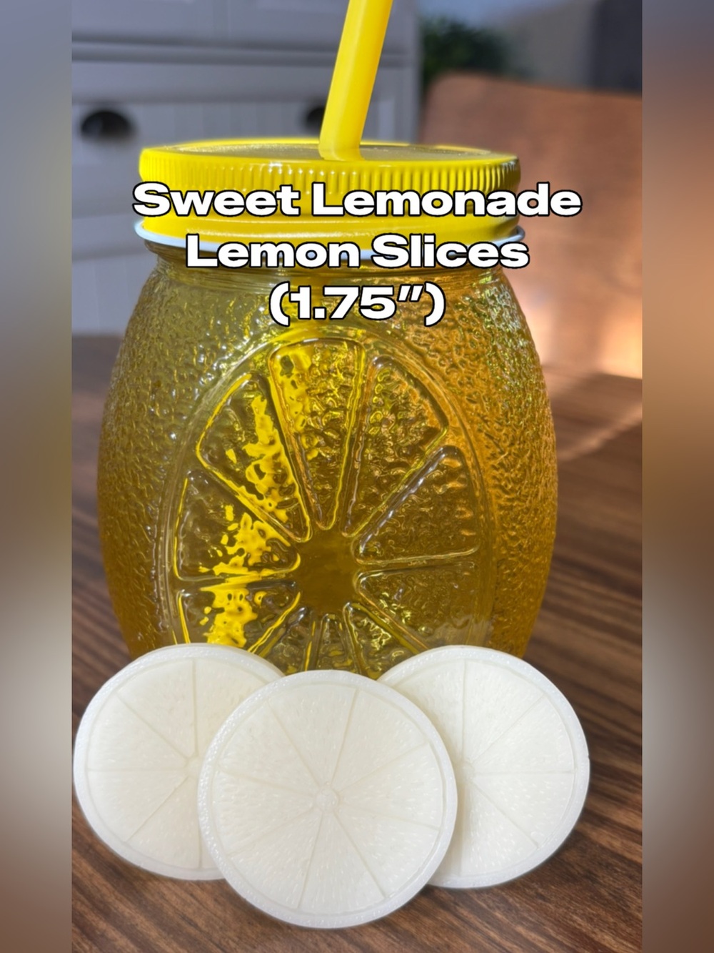 Hand Crafted Lemon Slice Wax Melts (8 slices) - SweetLemonade Scented - Picture 2 of 5